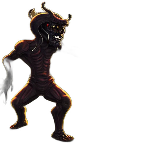 mask, creature, dragon, staff transparent PNG cut-out