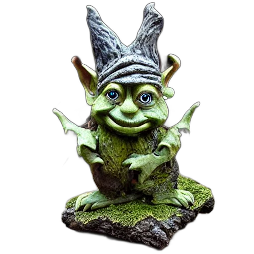 creature, dragon, mask, staff transparent PNG cut-out