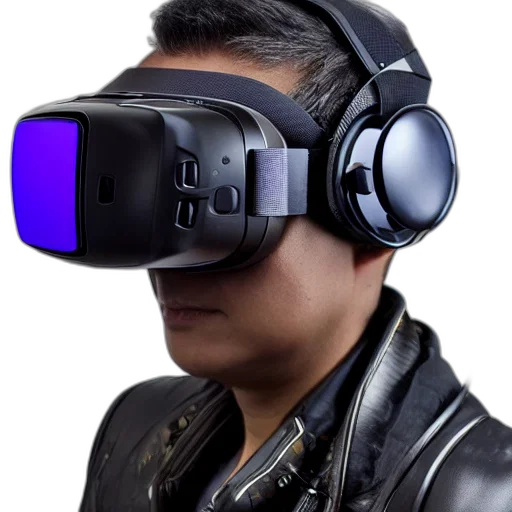 mask, cyberpunk, 3d render, headset transparent PNG cut-out