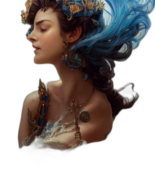 jewelry, crown, face, dress transparent PNG cut-out