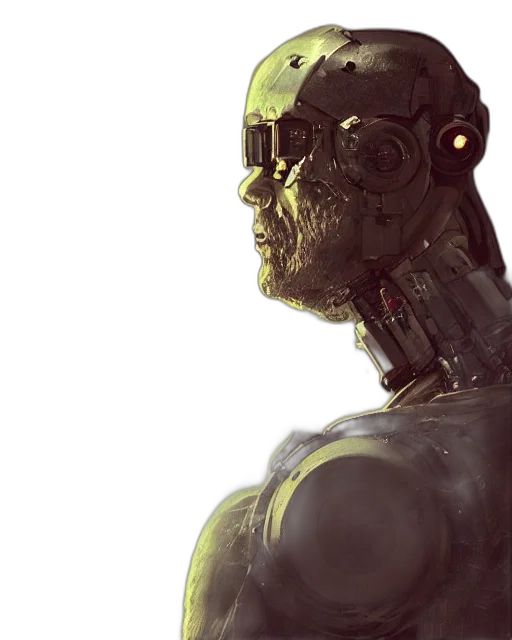 robot, face, mask, creature transparent PNG cut-out