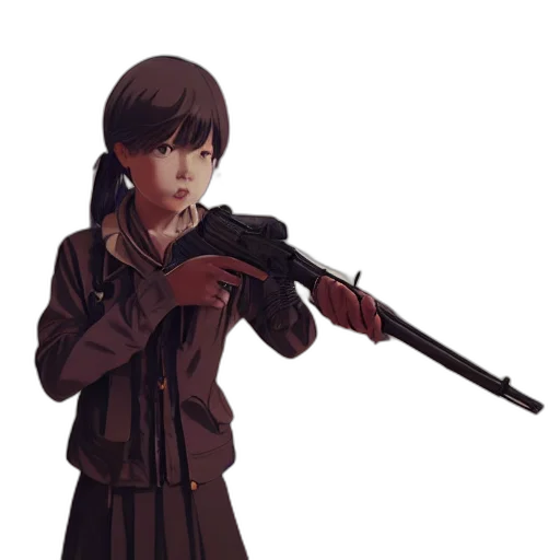 weapon, staff, jacket, concept art transparent PNG cut-out