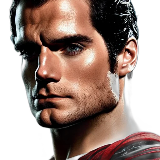 face, hair, comic book art, photorealistic transparent PNG cut-out