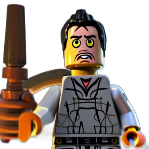 staff, robot, weapon, face transparent PNG cut-out