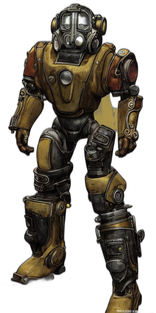 robot, concept art, comic book art, fantasy art transparent PNG cut-out