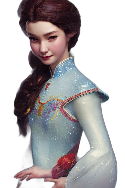 dress, staff, face, crown transparent PNG cut-out