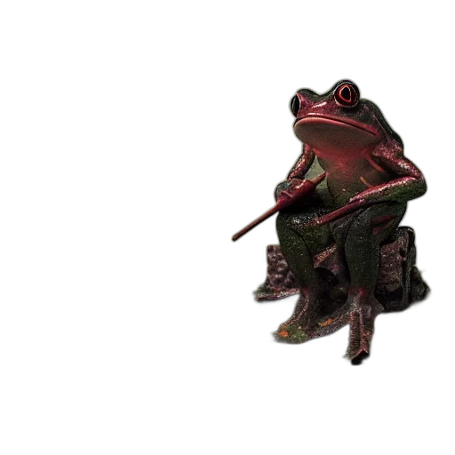 creature, animal, hat, staff transparent PNG cut-out