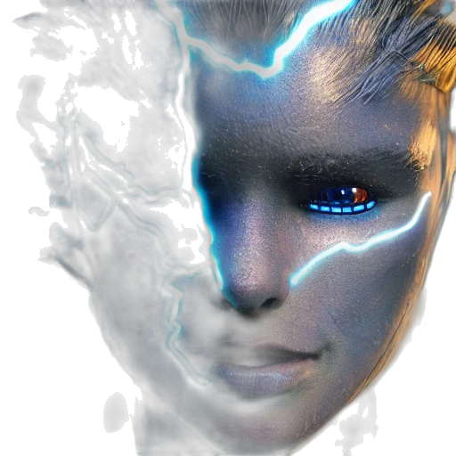 face, mask, robot, creature transparent PNG cut-out