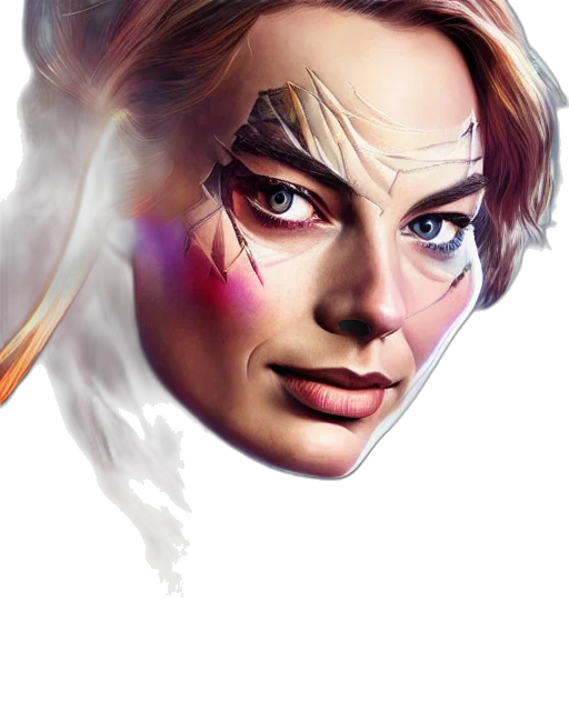 face, mask, fantasy art, concept art transparent PNG cut-out