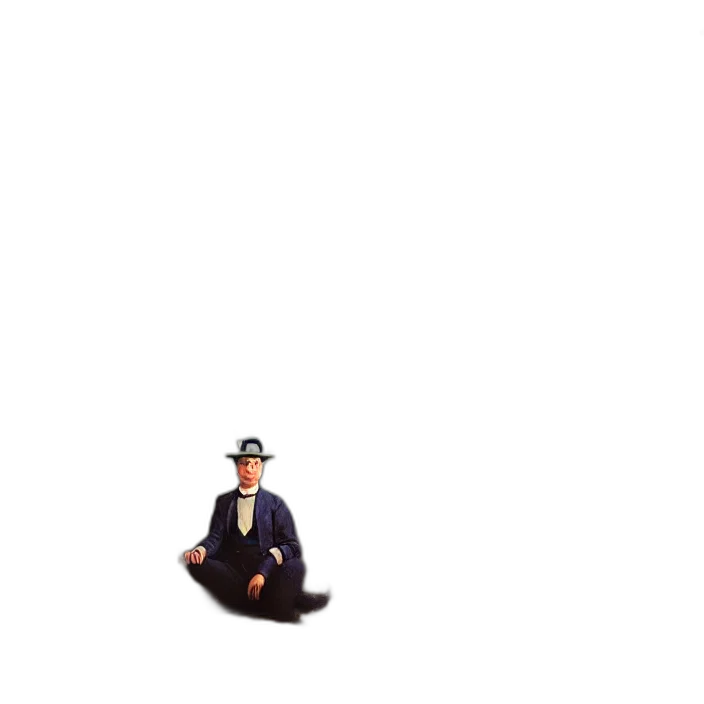 hat, umbrella, staff, robot transparent PNG cut-out