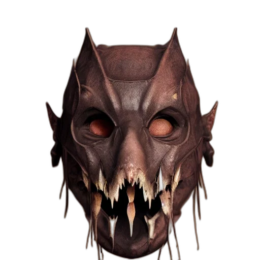 mask, face, creature, dragon transparent PNG cut-out