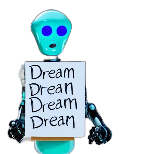 robot, staff, 3d render, concept art transparent PNG cut-out