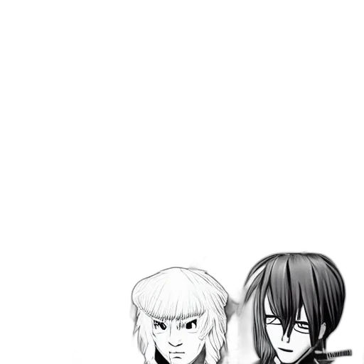 hair, comic book art, cartoon, anime transparent PNG cut-out