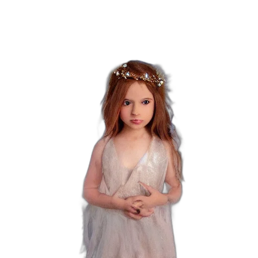 dress, crown, jewelry, creature transparent PNG cut-out