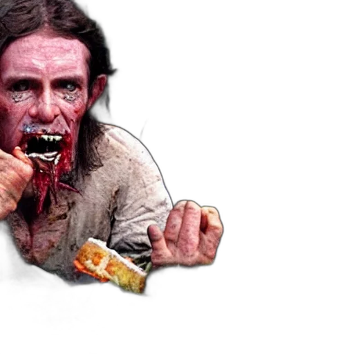food, photorealistic, realistic, cannibal transparent PNG cut-out