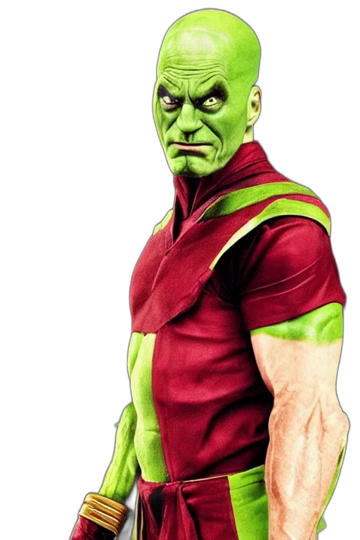 face, staff, mask, comic book art transparent PNG cut-out