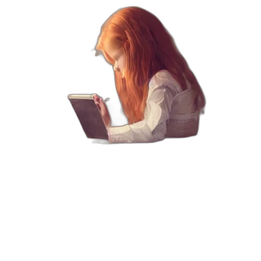 hair, face, robot, staff transparent PNG cut-out