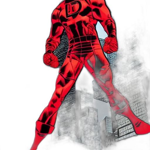 comic book art, concept art, cartoon, 3d render transparent PNG cut-out