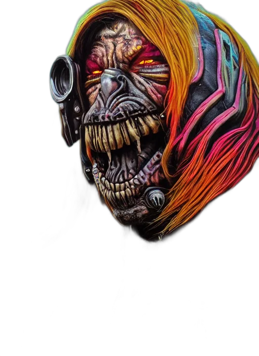 mask, face, creature, hair transparent PNG cut-out