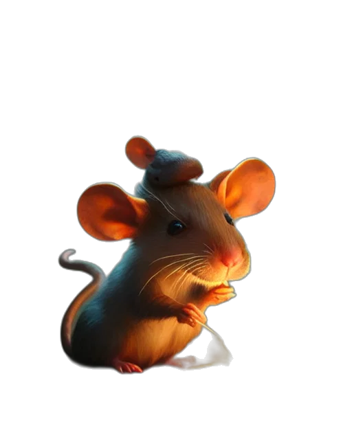 animal, hat, creature, staff transparent PNG cut-out