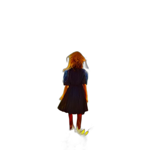 dress, jacket, creature, hat transparent PNG cut-out