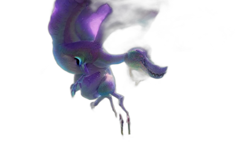 dragon, creature, mask, staff transparent PNG cut-out