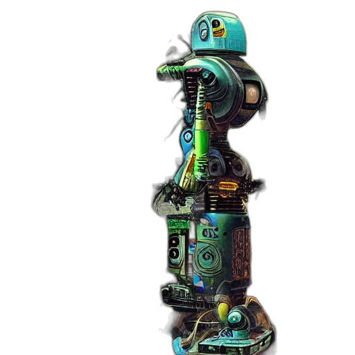 robot, weapon, staff, sword transparent PNG cut-out