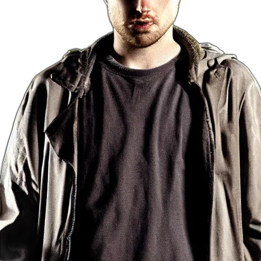 jacket, staff, face, weapon transparent PNG cut-out