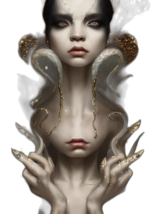 jewelry, mask, creature, face transparent PNG cut-out