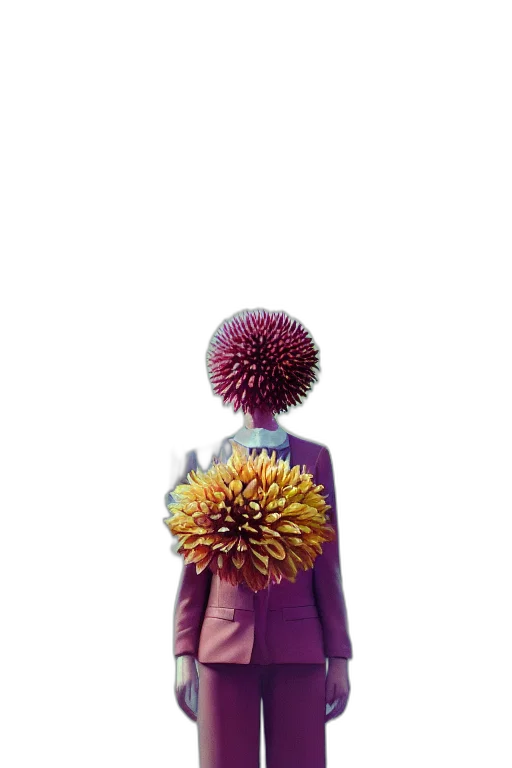 flower, jacket, staff, umbrella transparent PNG cut-out