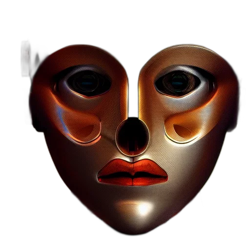 mask, face, jewelry, concept art transparent PNG cut-out