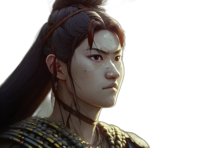 face, crown, sword, fantasy art transparent PNG cut-out