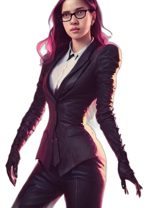 jacket, dress, staff, concept art transparent PNG cut-out