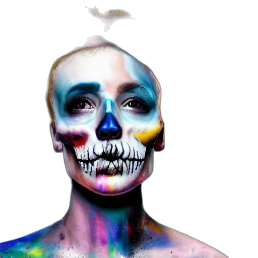 mask, face, concept art, photorealistic transparent PNG cut-out