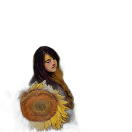flower, watercolor, fantasy art, oil painting transparent PNG cut-out