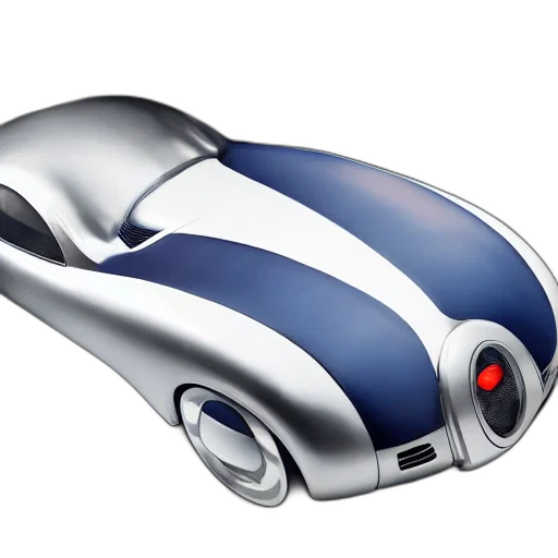 car, robot, 3d render, photorealistic transparent PNG cut-out