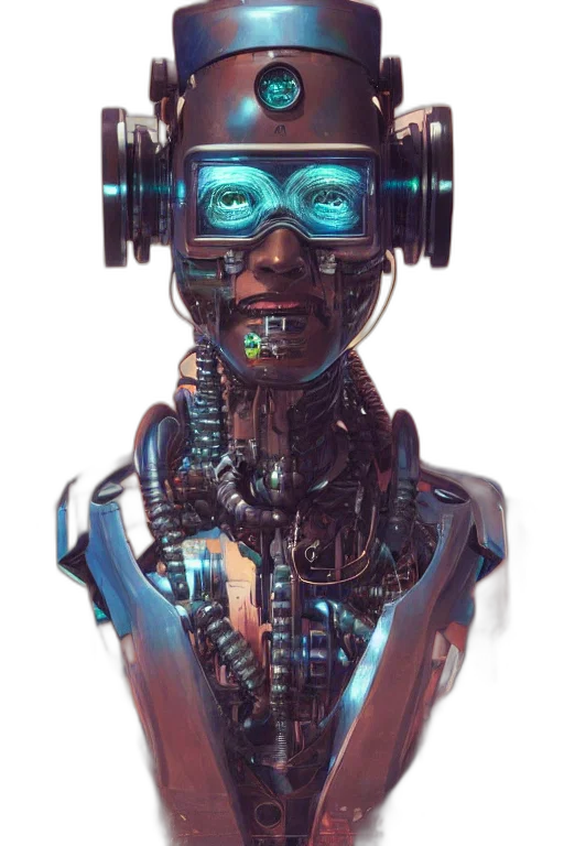 robot, face, creature, mask transparent PNG cut-out