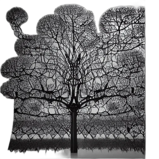 tree, crown, dress, hair transparent PNG cut-out