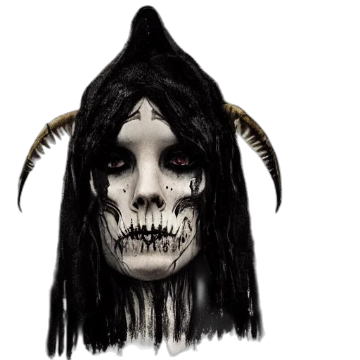 mask, face, creature, hair transparent PNG cut-out