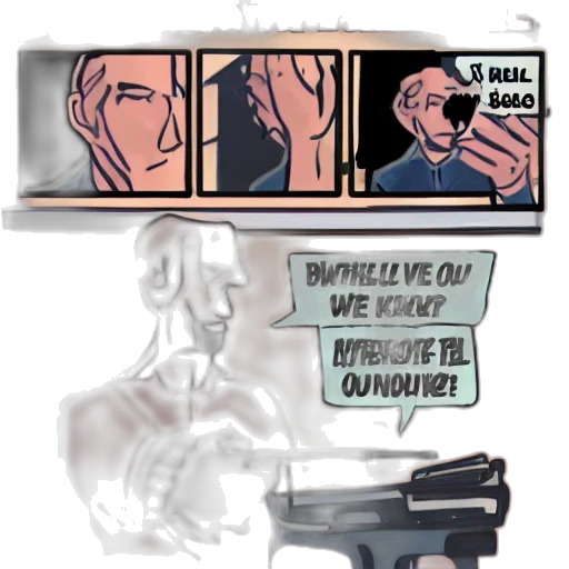weapon, robot, comic book art, concept art transparent PNG cut-out