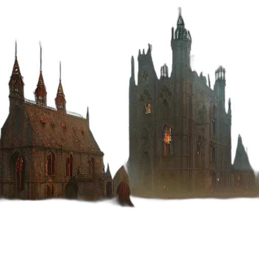 building, crown, concept art, fantasy art transparent PNG cut-out