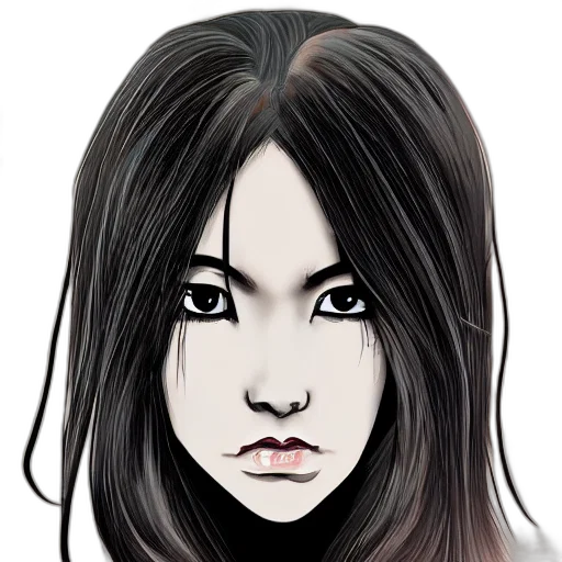 face, mask, hair, staff transparent PNG cut-out