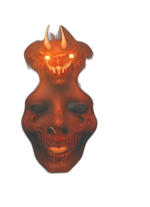mask, face, creature, crown transparent PNG cut-out