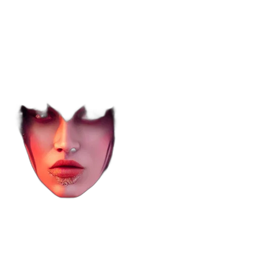 face, mask, crown, creature transparent PNG cut-out