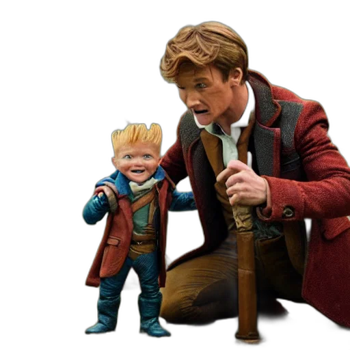 concept art, 3d render, comic book art, newt transparent PNG cut-out