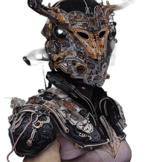 mask, robot, face, jewelry transparent PNG cut-out