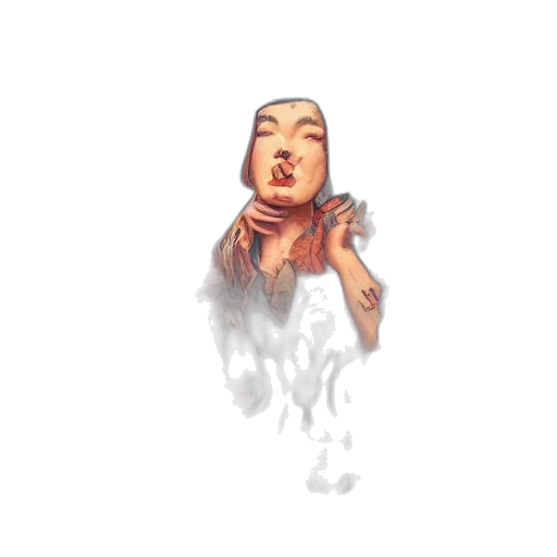 face, mask, creature, staff transparent PNG cut-out