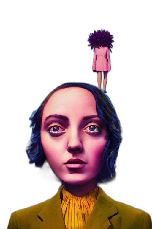 umbrella, face, crown, hat transparent PNG cut-out