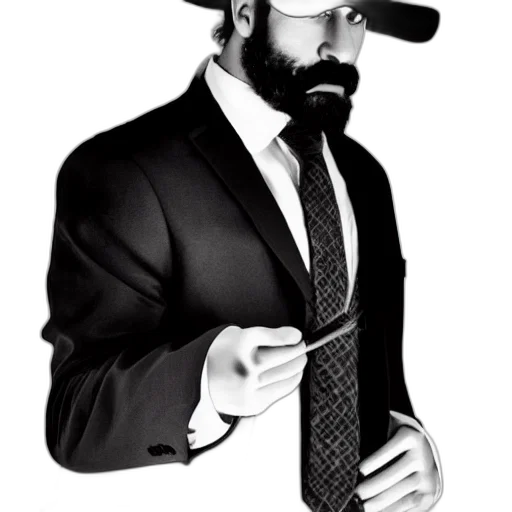 hat, staff, cartoon, photorealistic transparent PNG cut-out