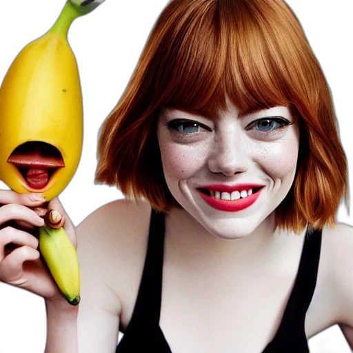 photorealistic, emma, stone, anthropomorphic transparent PNG cut-out